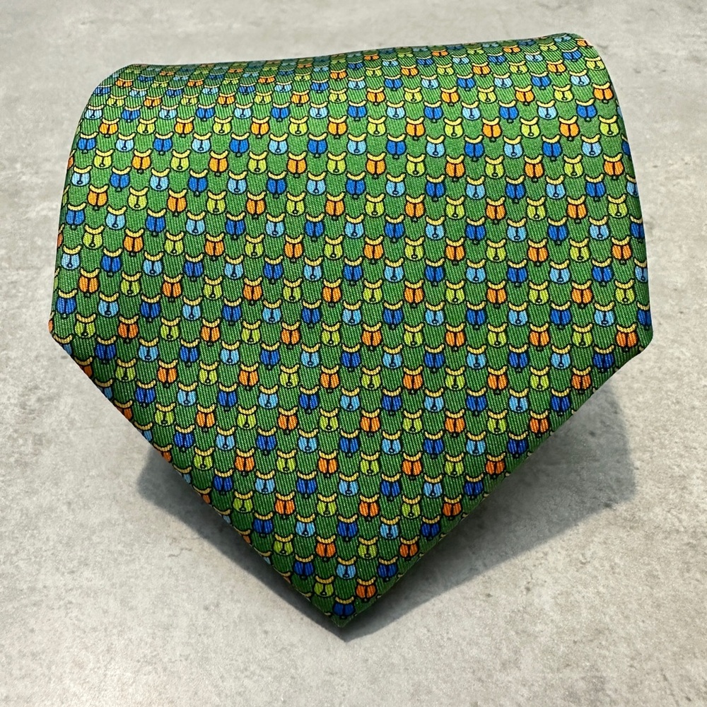 Salvatore Ferragamo 60” Men’s Neck Tie - Multi Color